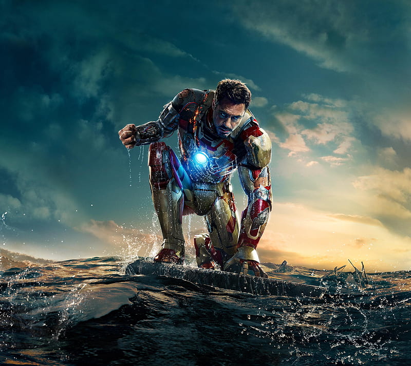 Iron Man 3, heart, stark, tony, HD wallpaper