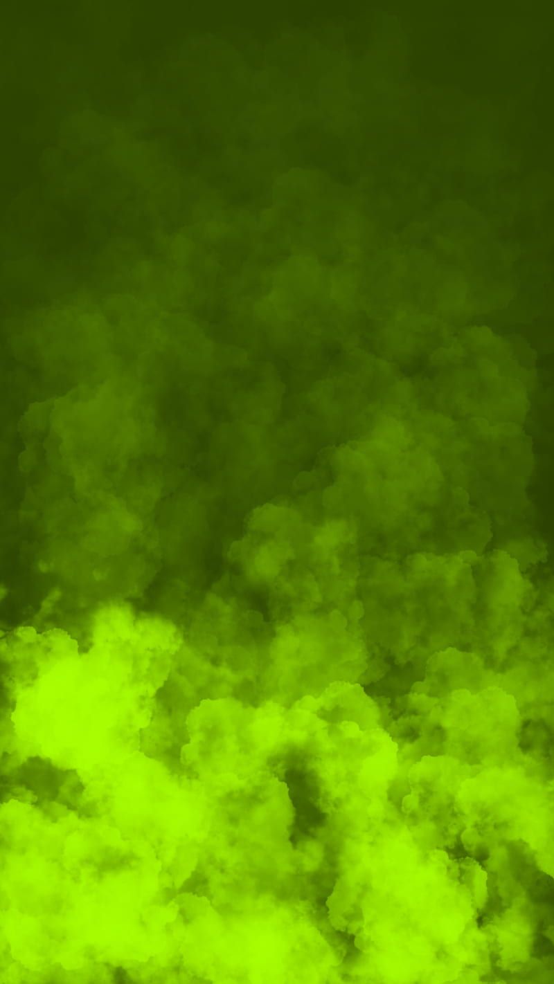 Poison Fog, FMYury, abstract, attention, black, clouds, gradient, green, layers, pungent, smoke, steam, HD phone wallpaper