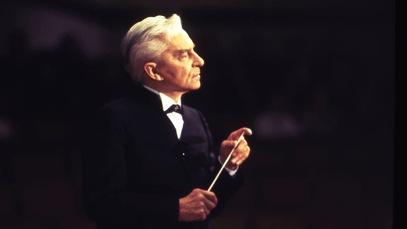 Herbert von Karajan conducts Tchaikovsky's Symphony No. 4, HD wallpaper