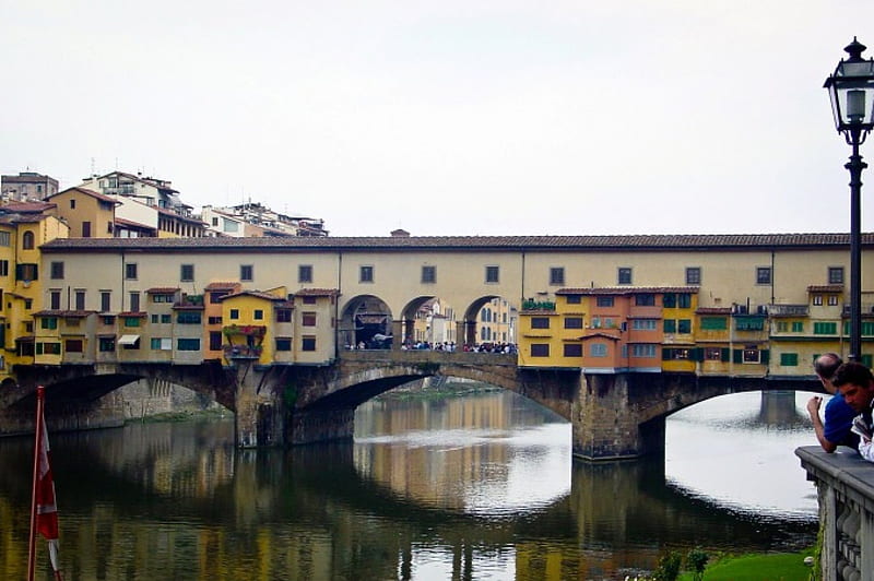 Ponte Vecchio, firence, bridge, italy, HD wallpaper