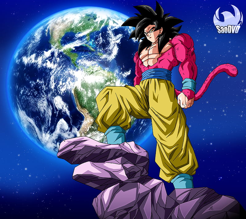 goku ssj4, anime, ball, dragon, saiyan, saodvd, ssj, super, earth, HD wallpaper