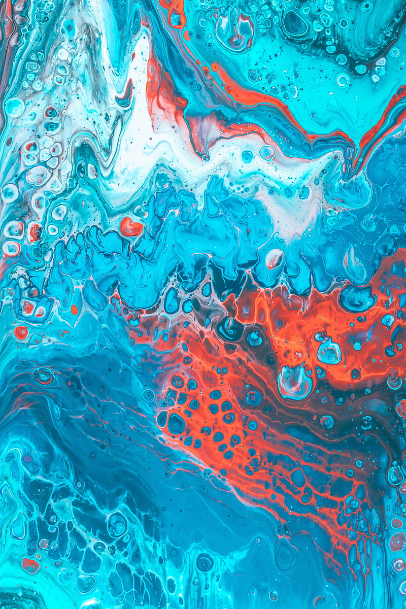 paint, stains, mixing, liquid, multicolored, HD phone wallpaper