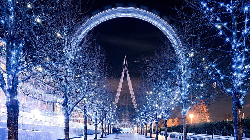 Ferris Wheel London, ferris-wheel, london, world, HD wallpaper