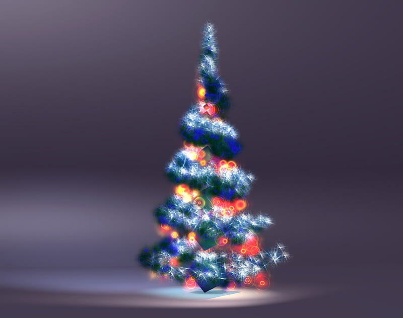 HD wallpaper: ღ.glow Christmas Tree.ღ, new year, miracle, holidays,  snowflakes