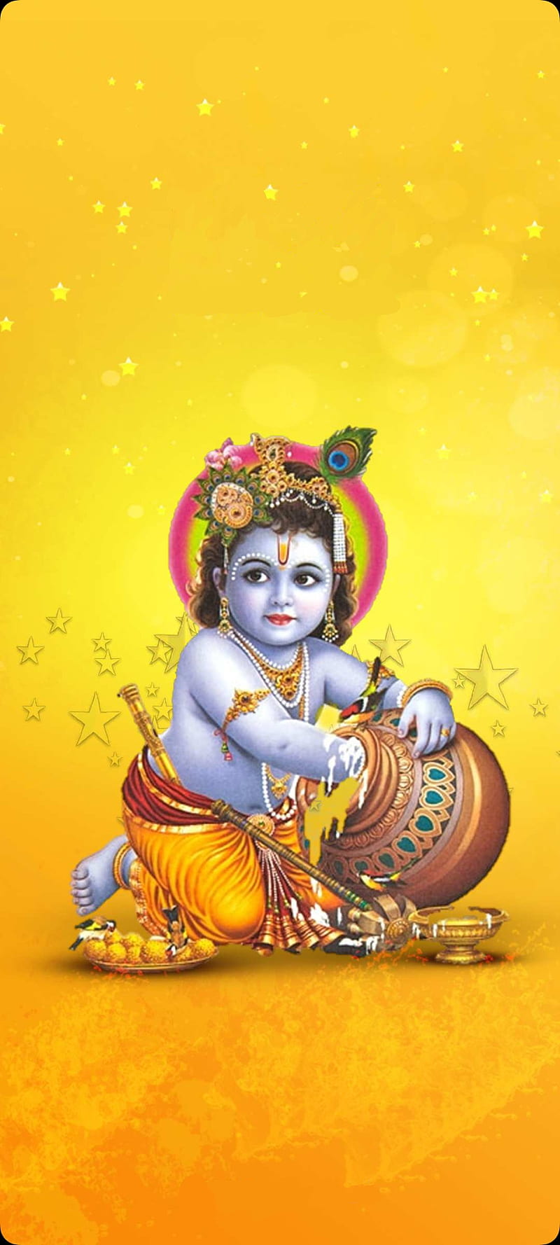 Krishna, special, moon, festival, wonderful, god, janmashtami, HD phone  wallpaper | Peakpx