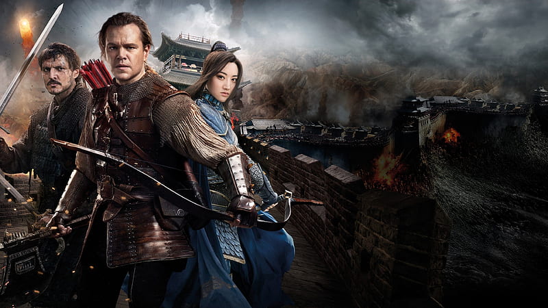 The Great Wall, 2016 Matt Damon, Pedro Pascal, Jing Tian, HD wallpaper