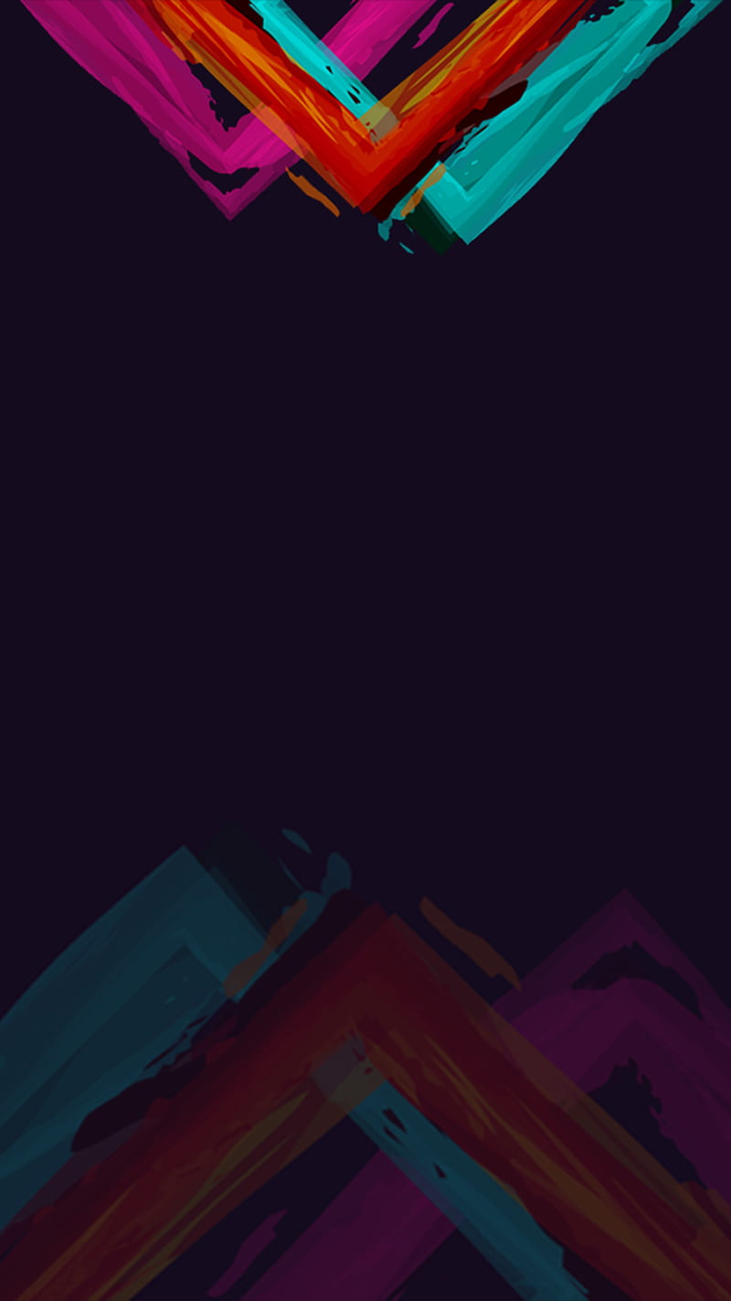 Abstract Arrows, blue, color, orange, pink, profile, purple, super, triangle, HD phone wallpaper
