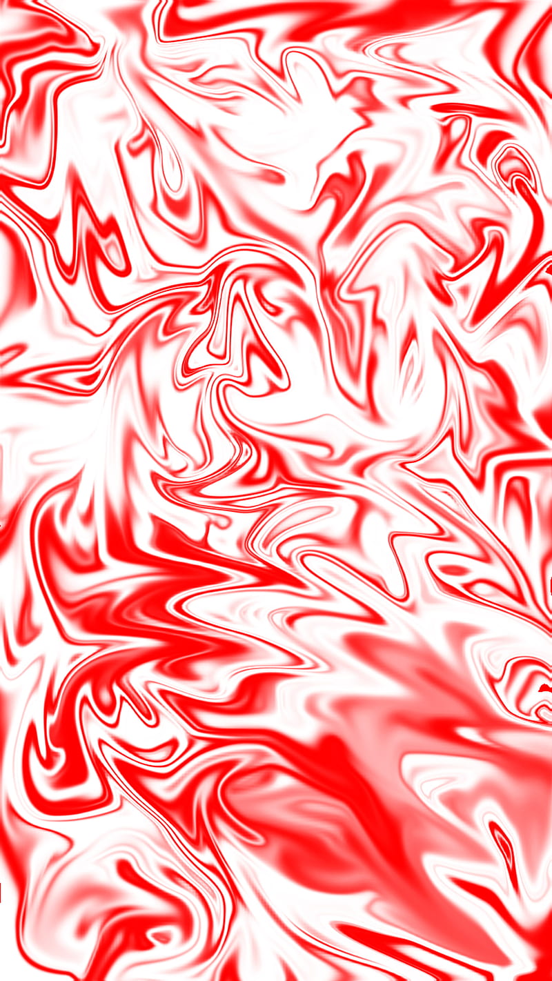 Red liquid design, flow, fluid, lava, mixture, oil, paint, white, HD phone wallpaper