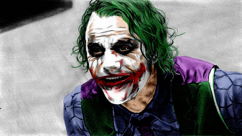 Joker The Dark Knight, joker, artwork, artist, digital-art, HD wallpaper