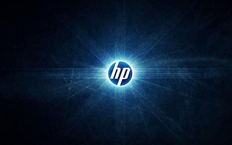 HP logo, crerative, Hewlett Packard, HD wallpaper
