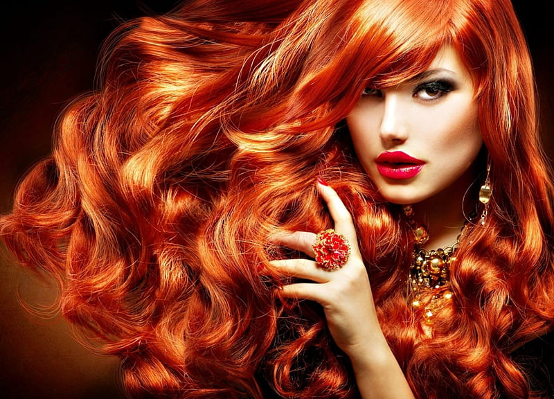 Redhead Beauty Red Model Redhead Woman Lips Anna Subbotina Girl Beauty Hd Wallpaper