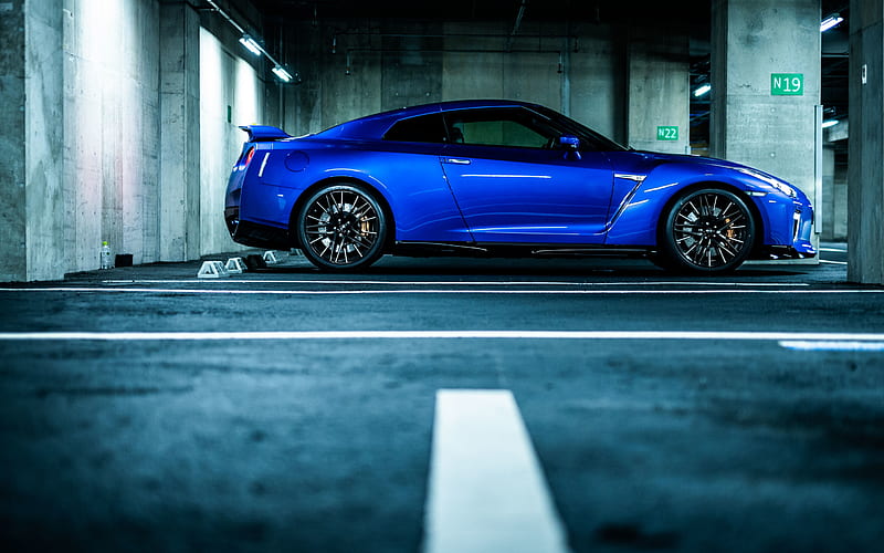 Nissan GT-R, 2020, R35, 50th Anniversary, blue sports coupe, tuning GT-R, Japanese sports cars, GT-R JP-Spec, Nissan, HD wallpaper