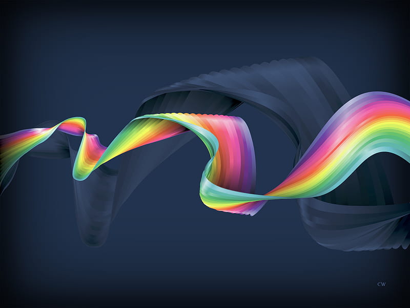 Ribbon Wave Colors Abstract Wave Ribbon Hd Wallpaper Peakpx