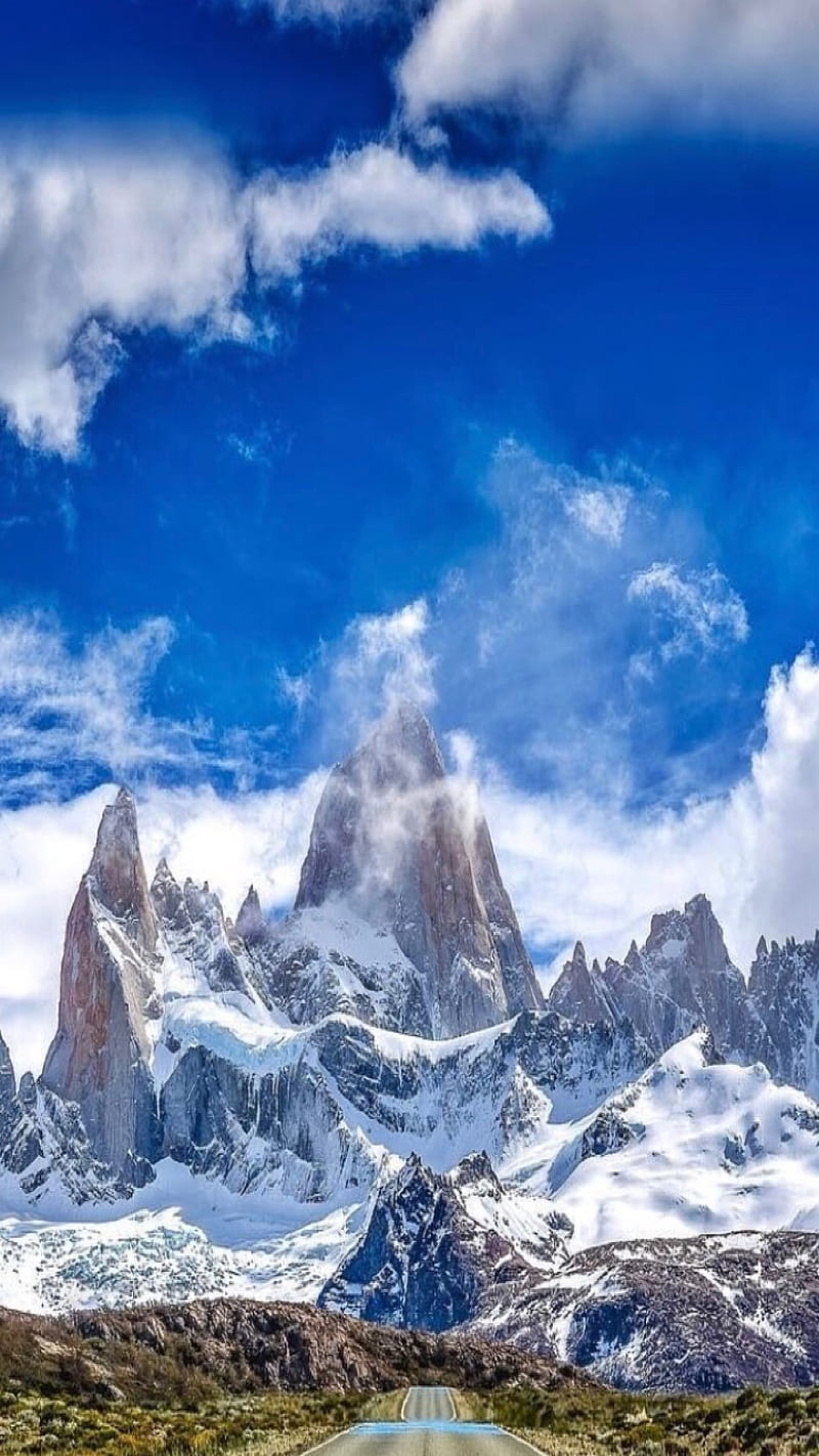 Patagonia, fitz roy, mountain, HD phone wallpaper
