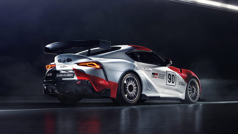 2019 Toyota Supra GT4 Concept, 2019 Geneva Motor Show, Coupe, Inline 6, Turbo, car, HD wallpaper