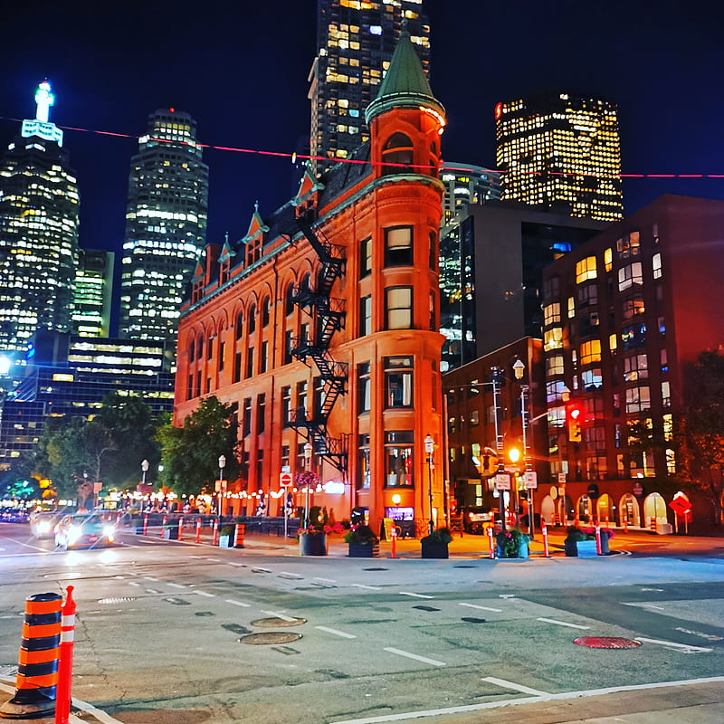Street Of Toronto, canada, cities, natural, city, ciudad, night, ,  ciudades, HD phone wallpaper | Peakpx