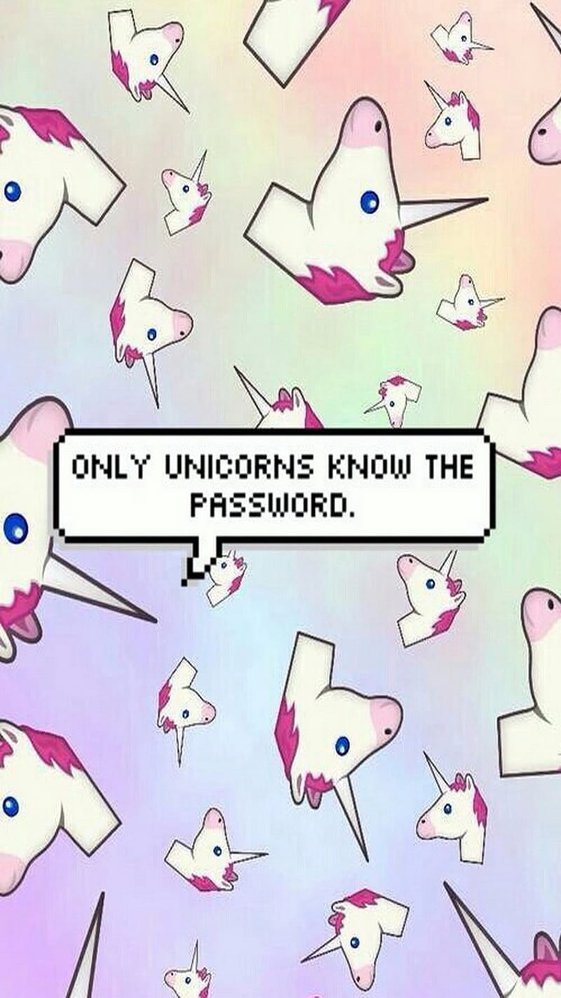 Unicorns, password, HD phone wallpaper