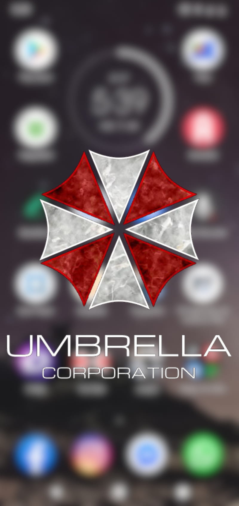Live wallpaper Umbrella Corporation logo on a black backgroundResident Evil  DOWNLOAD FREE 1120104868