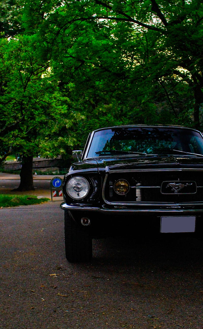 Mustang Oldtimer, car, carros, ford, supernatural, auto, HD phone wallpaper