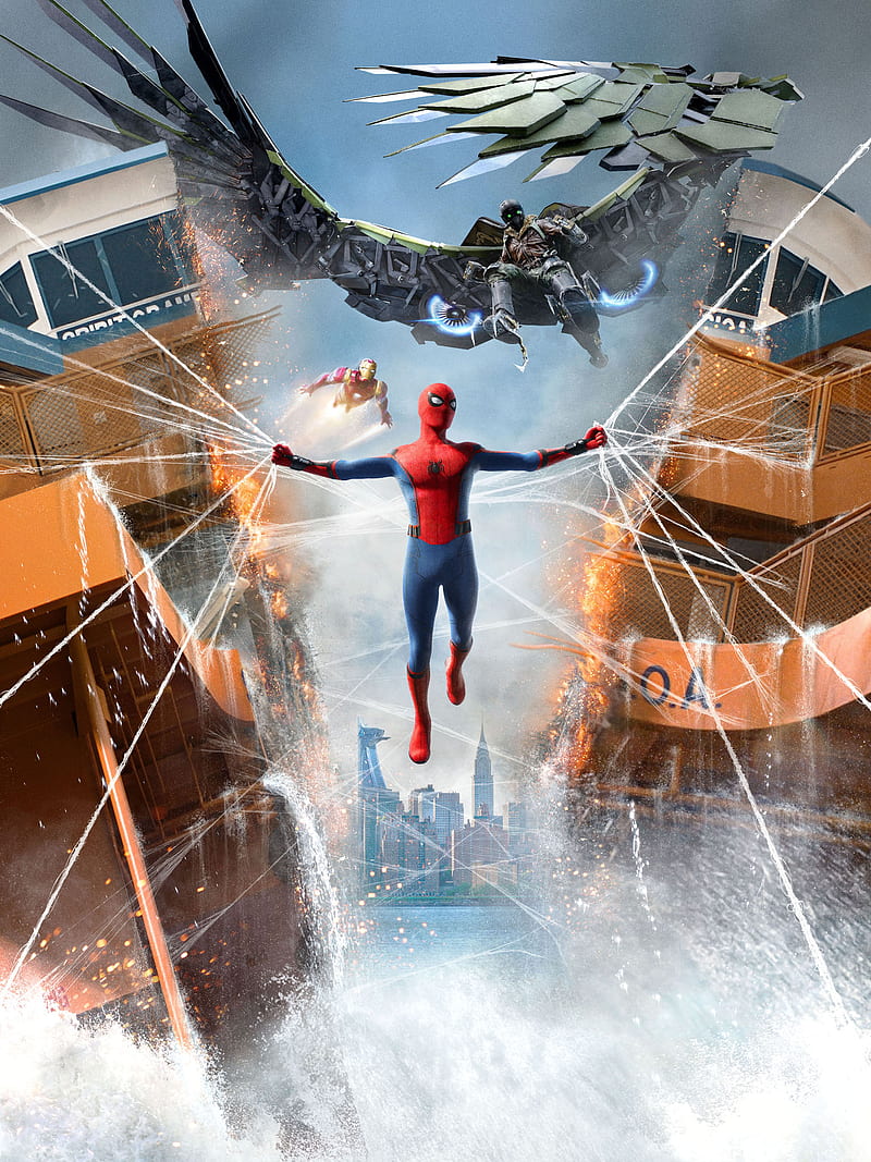 Spider-Man Homecoming (Movie), Peter Parker, movies, superhero, portrait display, HD phone wallpaper