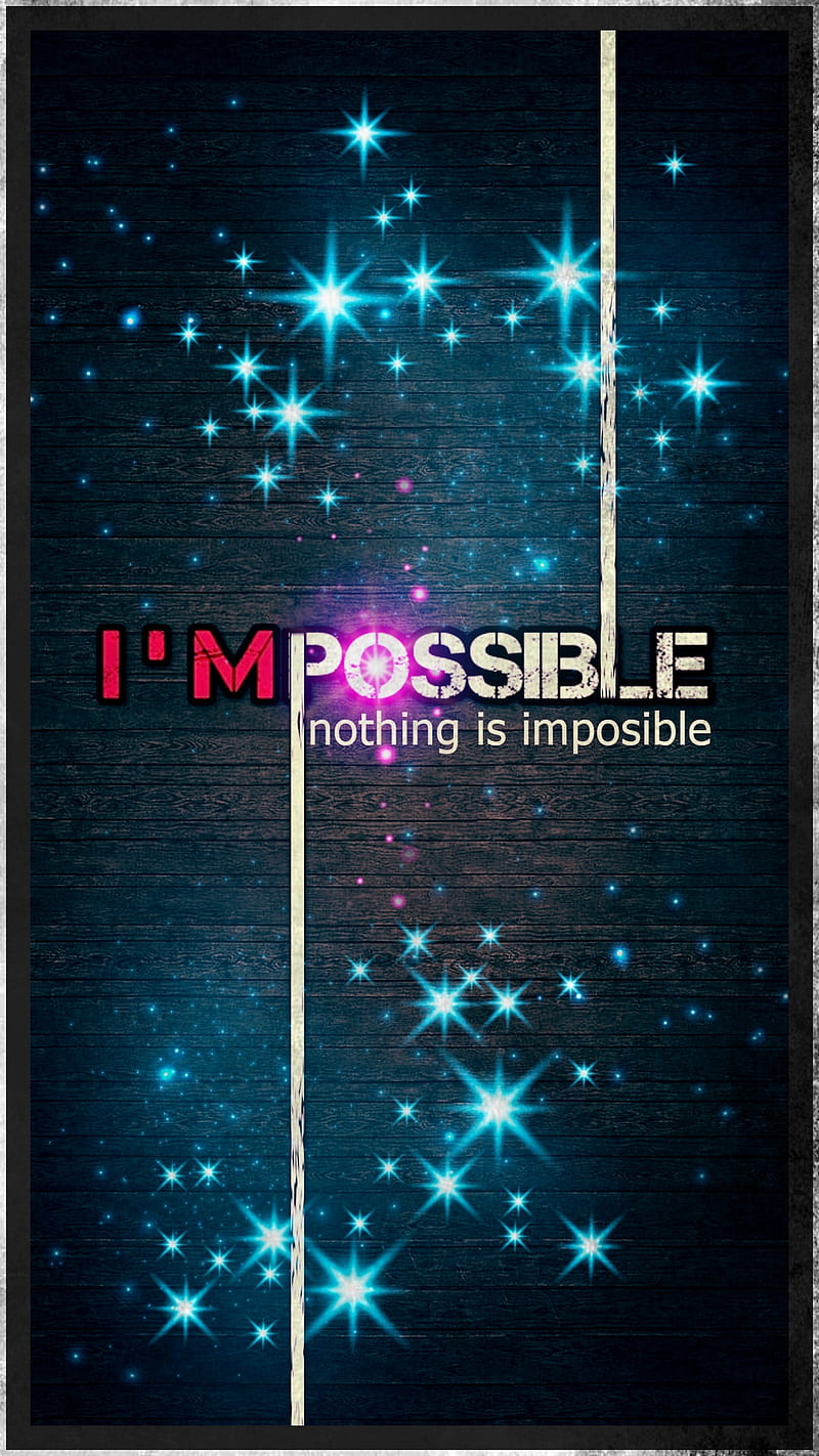 i am impossible, black, dark, i am, pattern, possible, star, tech, HD phone wallpaper
