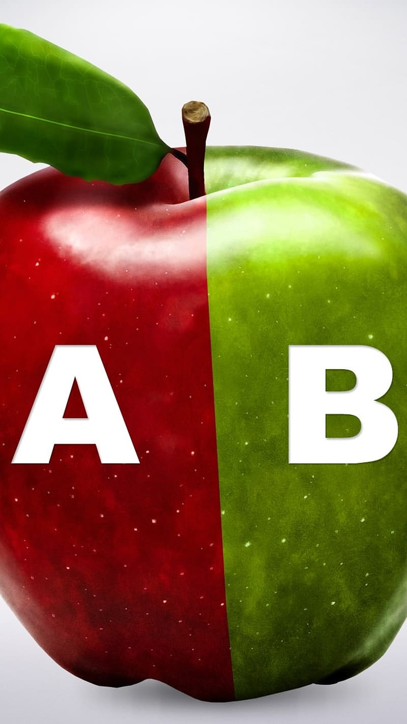 A B C D Apple Green And Red, a b c d, apple, green, red, letter, HD phone wallpaper
