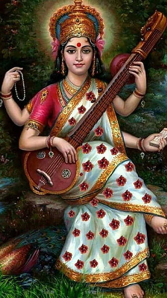 Download Free HD Wallpapers of maa saraswati / माँ सरस्वती | Maa Saraswati  Wallpaper Download | | Maa Saraswati Photo Download