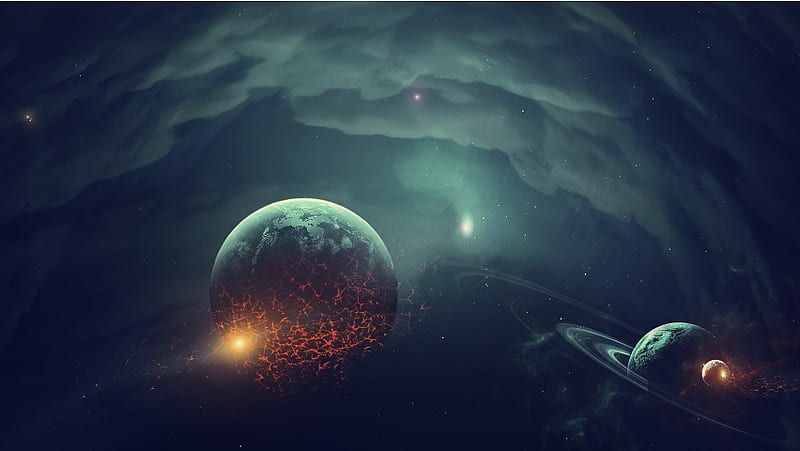 Planet Destruction Space, HD wallpaper
