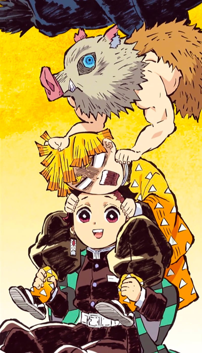 Tanjirou, Inosuke & Zenitsu (Kimetsu no Yaiba)