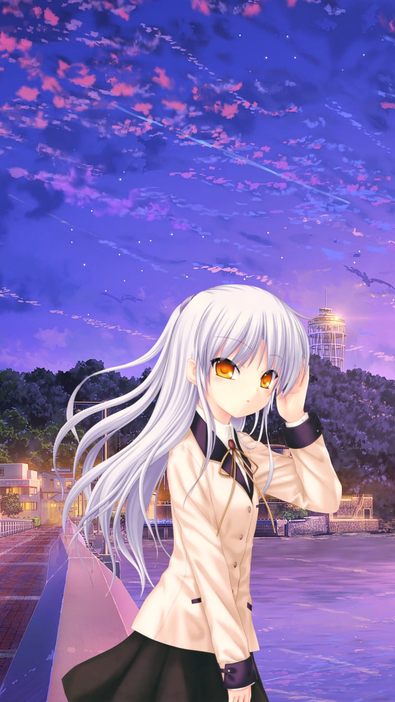 Angel Beats Kanade Nakamura Ontonashi Yui Hd Phone Wallpaper Peakpx