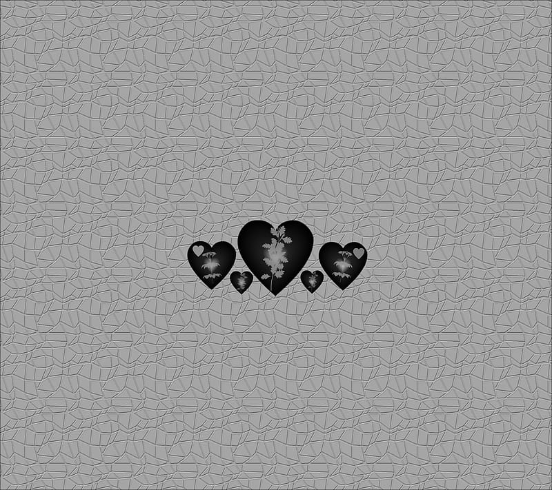 Black Flowerhearts, black, desenho, flower, heart, HD wallpaper | Peakpx