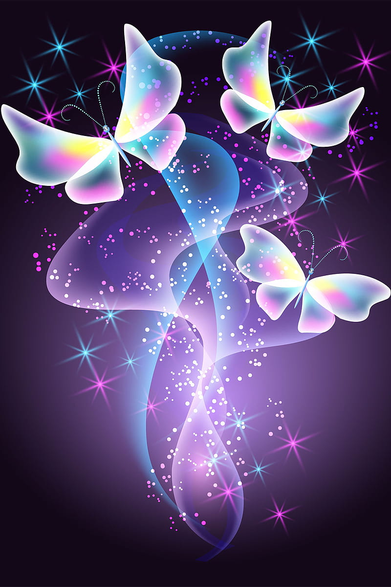 Butterfly Neon Hd Phone Wallpaper Peakpx