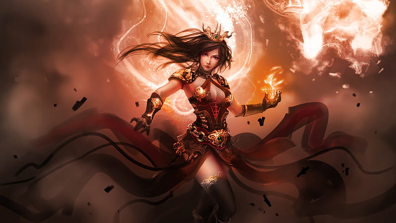 Female Warrior Fantasy , warrior, fantasy, artist, artwork, digital-art, HD wallpaper