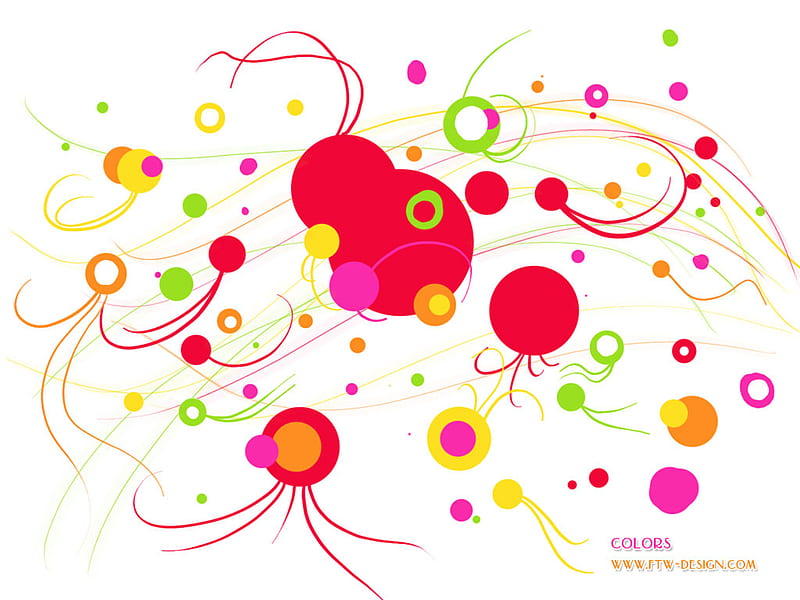 colors .jpg, bright, colors, crazy, polka dots, HD wallpaper