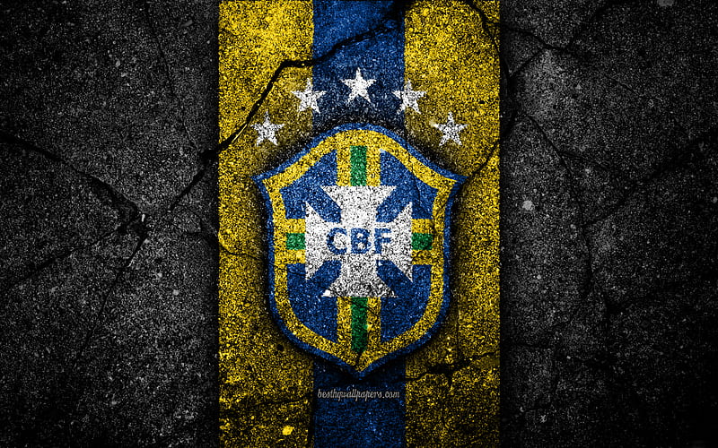 Brazil Football logo, brazil football team, neymar, HD wallpaper | Peakpx