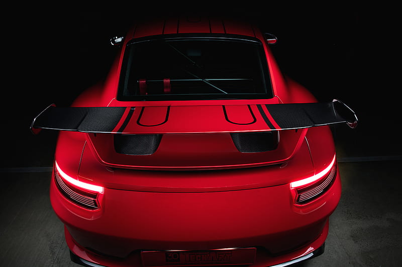 TechArt Porsche 911 GT3 2018 Rear Side Tail Lights, porsche-911, porsche, carros, 2018-cars, HD wallpaper