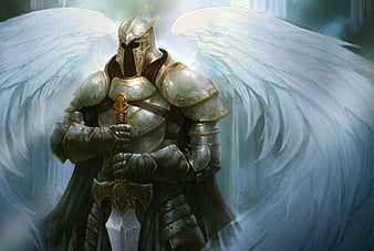 Azrael, angel, archangel, death, fighter, fly, knight, sword, warrior ...
