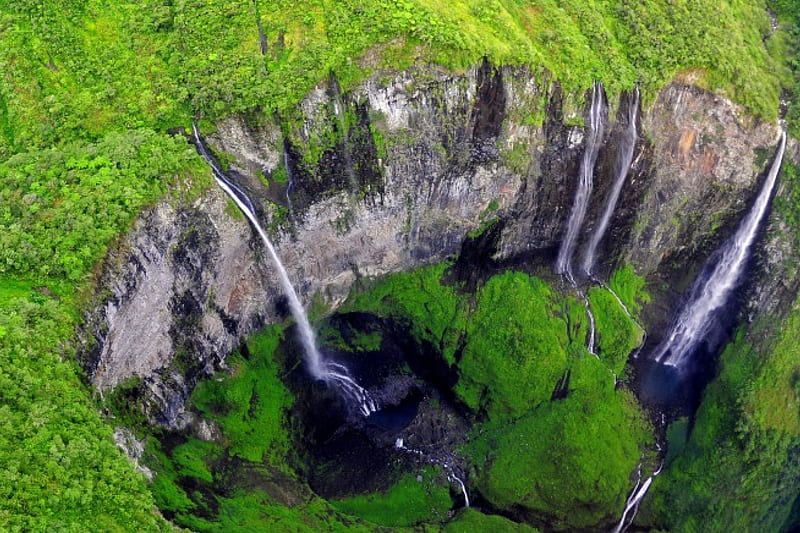 Trou De Fer - Reunion Island, Reunion Island, Islands, Waterfalls, Trou De Fer, Cascade, HD wallpaper
