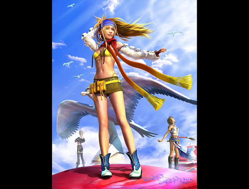 Rikku, female, girl, video game, final fantasy, HD wallpaper