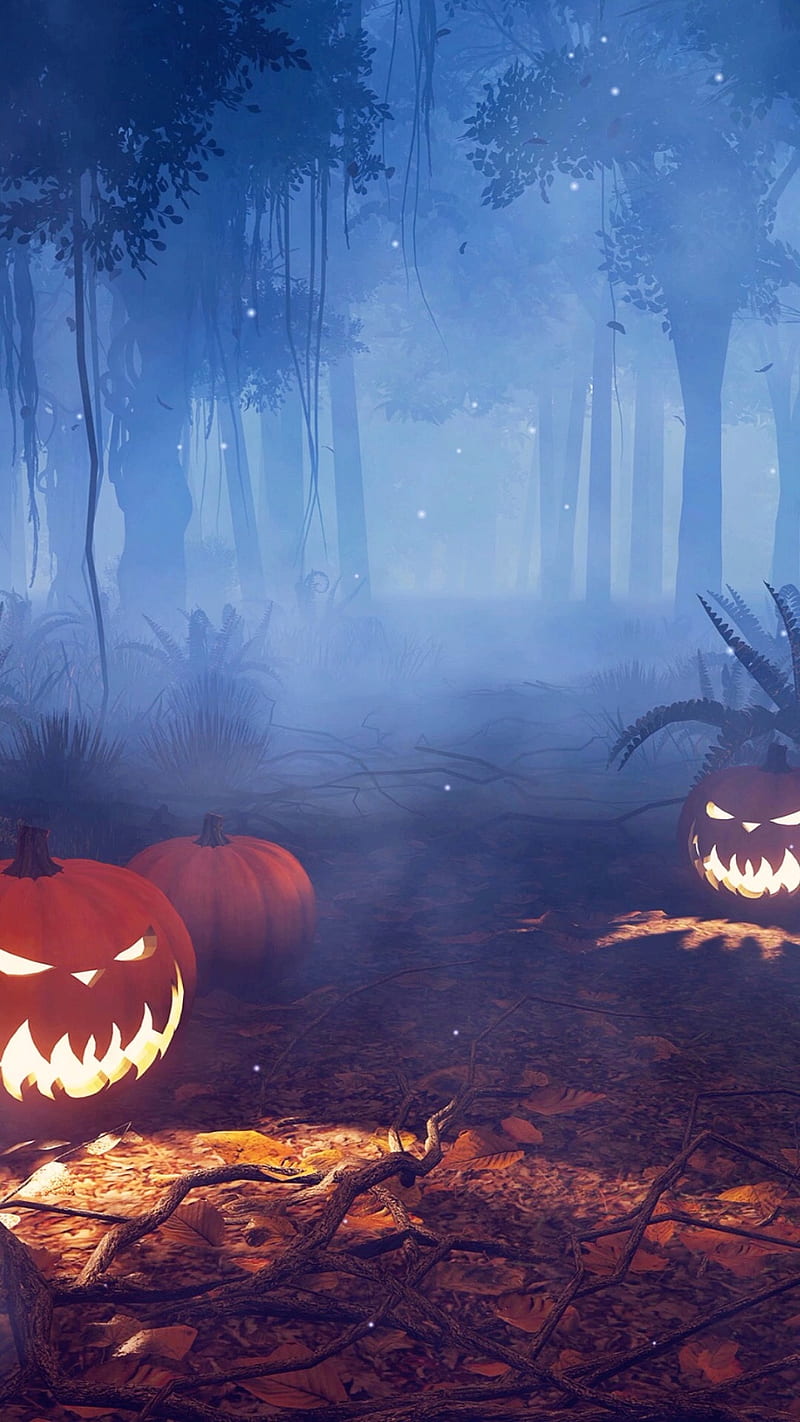 Halloween Night, blue, favorites, fogg, halloween favorites, halloween theme, owls, pumpkin, pumpkins, theme, HD phone wallpaper