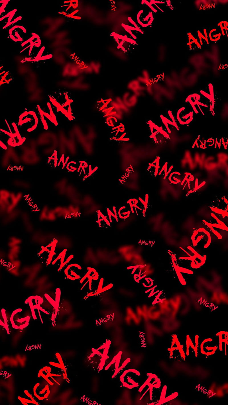 Angry, red, sayings, wird, words, HD phone wallpaper