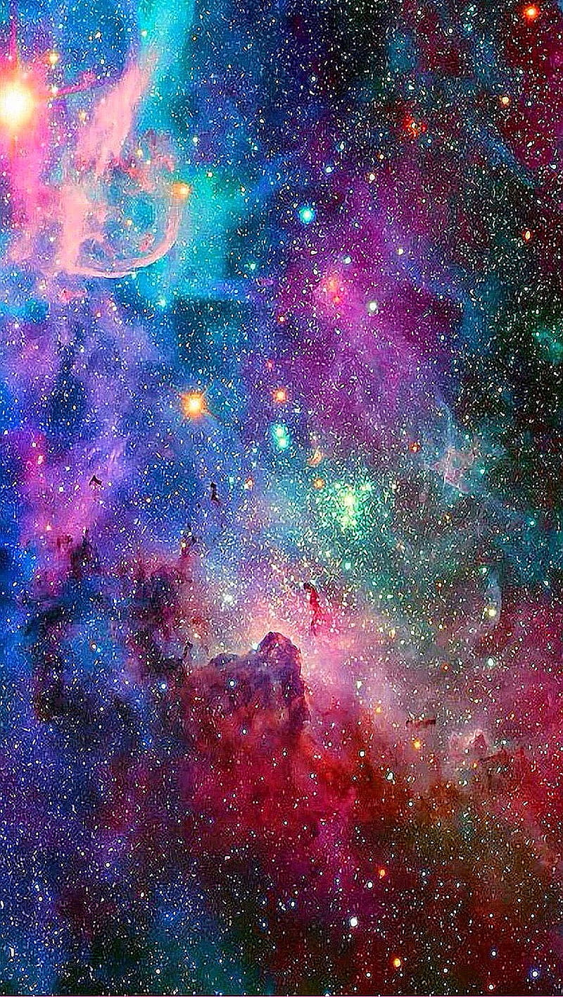 Colorful Galaxy, HD phone wallpaper