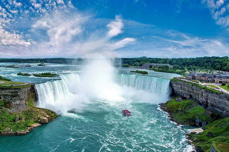 Horseshoe Falls (Niagara) - Canada, Niagara Falls, Waterfalls In Canada, Canada, Horseshoe Falls, HD wallpaper