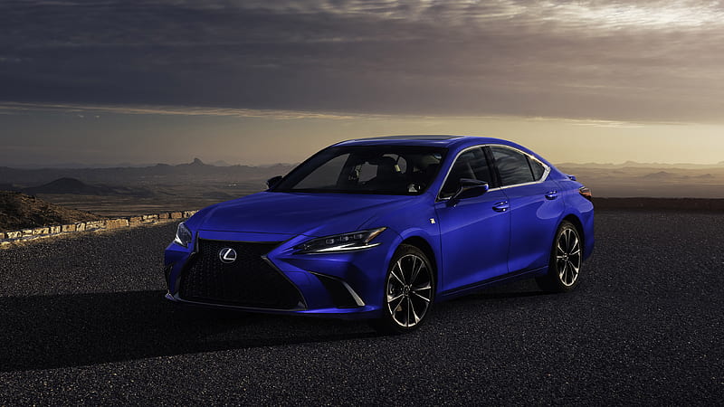 Lexus, Lexus ES, Blue Car, Car, Lexus ES F Sport, Luxury Car, HD wallpaper