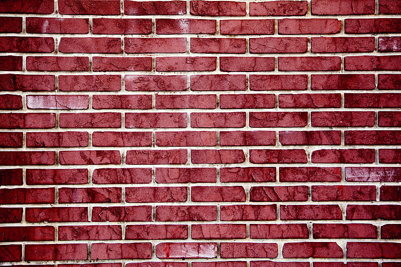 brick wall, red, texture, wall, HD wallpaper
