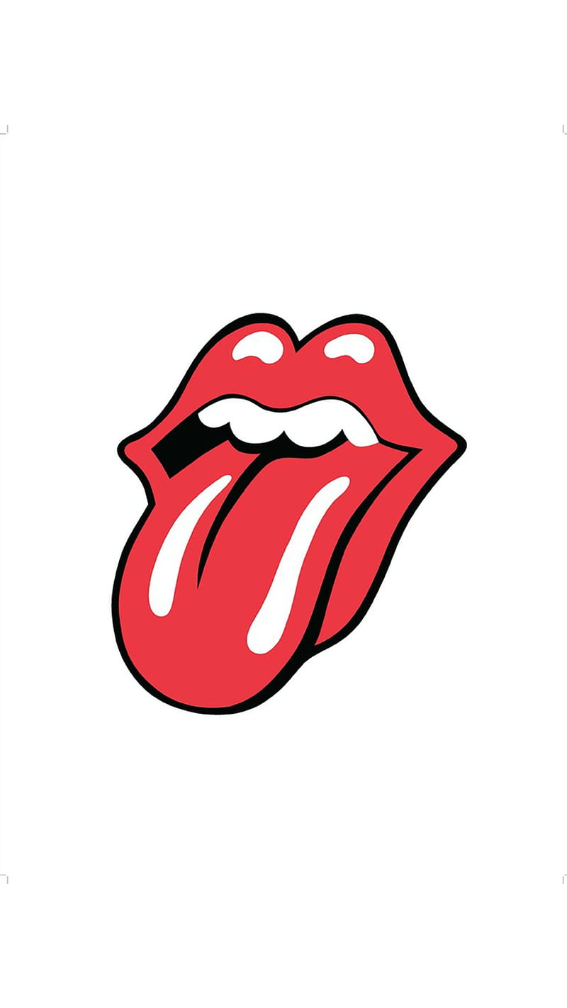 Rolling Stones, brands, iconos, logos, mick jagger, music, red, rock, HD phone wallpaper