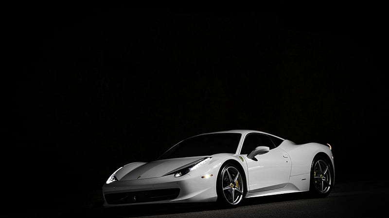 Ferrari, tyre, car, wheel, white, HD wallpaper