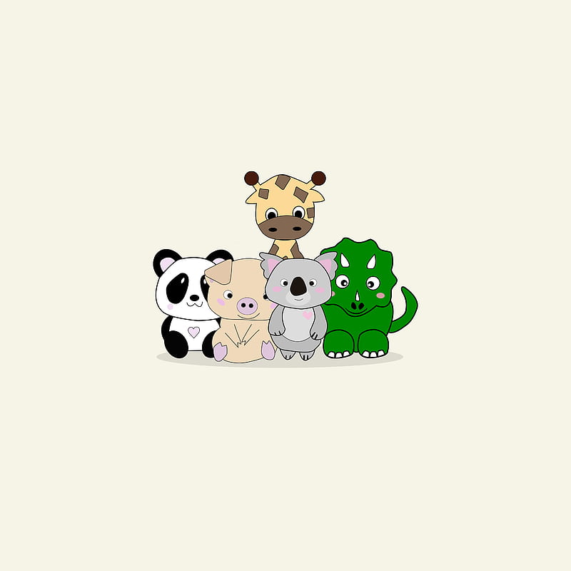 Cute Animals, Cute, Cute Giraffe Drawing, Cute Rhino Hand Drawn, Hermes,  africa, HD phone wallpaper | Peakpx