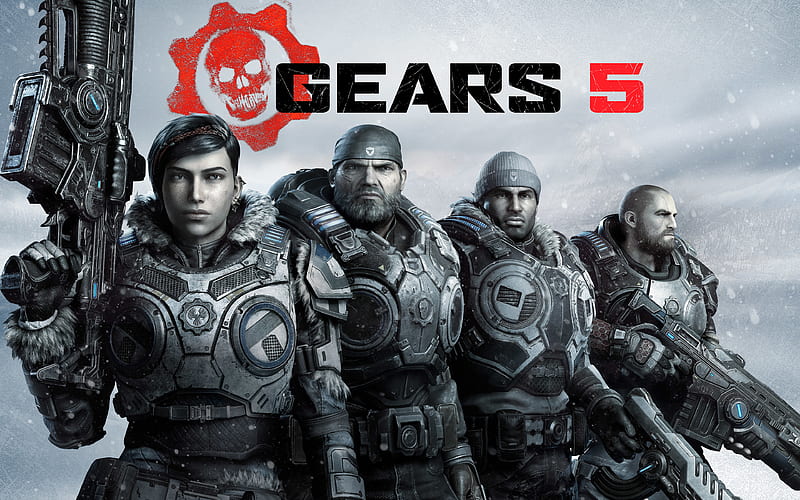 Gears 5 2019 games, shooter, poster, 2019 Gears 5, HD wallpaper