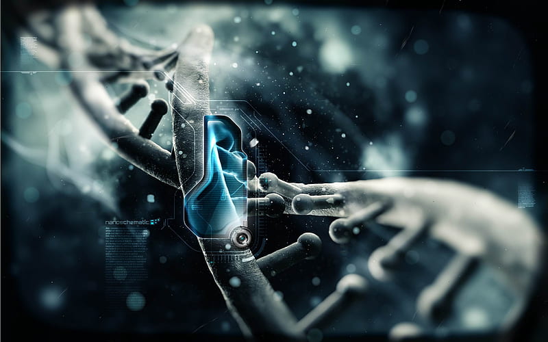 DNA nanotech-Creative Graphics, HD wallpaper